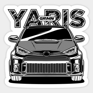 GRMN Yaris - Black Print Sticker